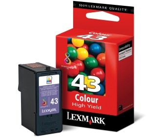 Blekk LEXMARK 18YX143E serie 43 farge
