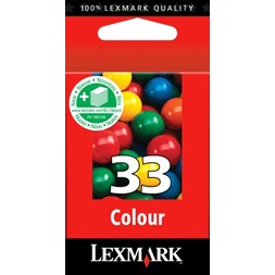 Blekk LEXMARK 18CX033E serie 33 farge
