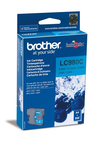 Blekk BROTHER LC980C blå