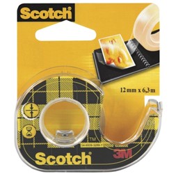 Tape SCOTCH® dobbelts. 12mmx6m m/disp