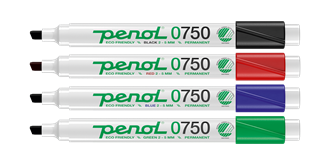 Penol tusjpenn 0750 rød svanemerket 2-5mm
