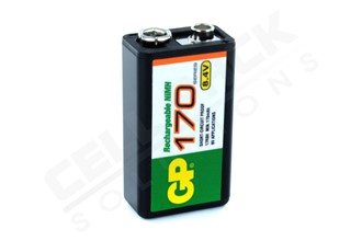 Batteri GP nimh 9v/8,4v 6L22B oppladbart