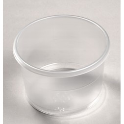Plastbeger 115ml rund klar PS (1500)