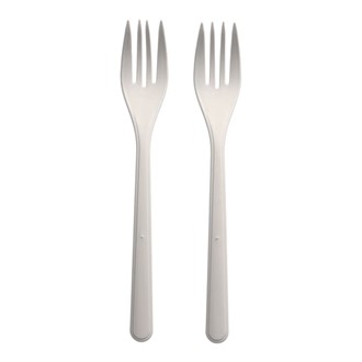 Gaffel 18,5 cm Bio-PP flergangs hvit (50)