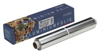 Aluminiumsfolie 45cmx150m 16,5my cutbox