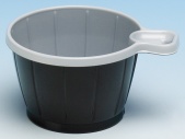 Kaffekopp plast m/hank 21cl Brun/Hvit(50)