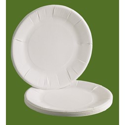 Tallerken  flat 18cm Hvit (50) Plastfri Huhtam.