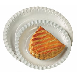 Tallerken flat 23cm Hvit (100)
