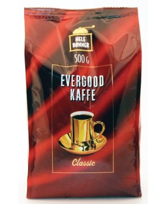 Kaffe EVERGOOD classic hele bønner 500g