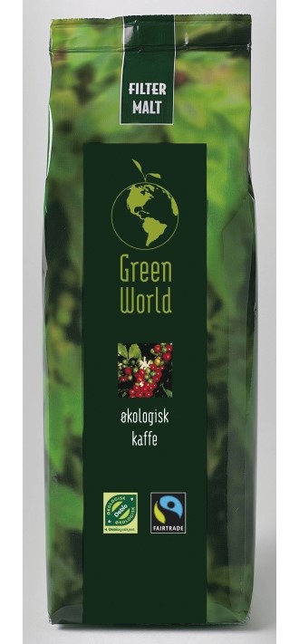 Kaffe GREEN WORLD filtermalt økolog 250g