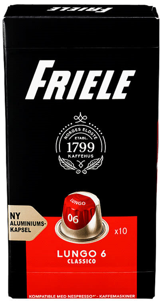 Kaffekapsel FRIELE Lungo 6 (10) Nespresso