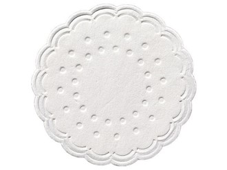 Koppebrikke DUNI 8L rund hvit (250)