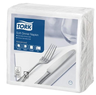 Serviett Tork 3L 39cm Hvit (100)