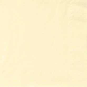 Serviett 3L 33cm Vanilje (125)