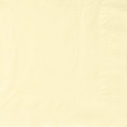 Serviett 3L 33cm Vanilje (125)