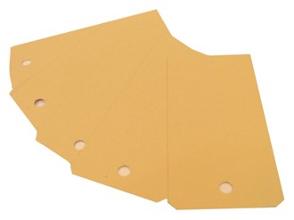 Merkelapper manilla 12x5,7cm med hull