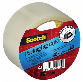 Emballasjetape SCOTCH® 50mmX66m klar