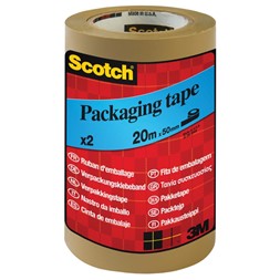 Emballasjetape SCOTCH® 50mmx20m brun
