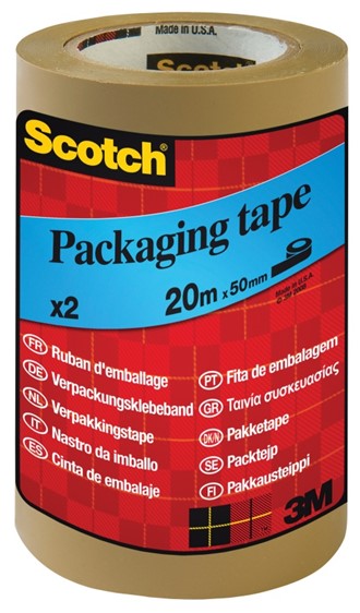 Emballasjetape SCOTCH® 50mmx20m brun