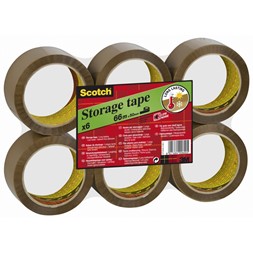 Emballasjetape SCOTCH® 50mmx66m brun (6)