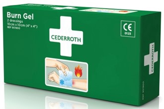 Førstehjelp Burn Gel CEDERROTH 10x10cm 2 i pk