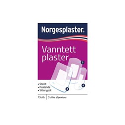 Plaster vanntett tre strørrelser (15)