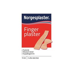 Plaster finger to strørrelser (10)