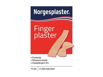 Plaster finger to strørrelser (10)