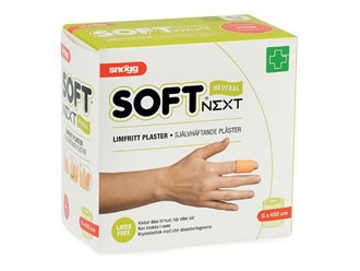 Limfritt Plaster Soft1 Snøgg 6x450cm Neutral