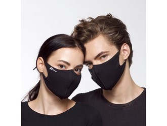 Munnbind tekstil antibakterielt sort