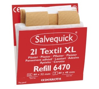 Plaster SALVEQUICK tekstil XL refill(21)