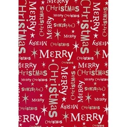Julepapir Merry Christmas 57cm