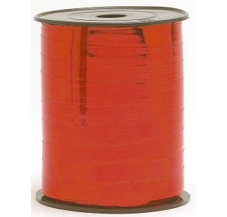Gavebånd metallic 10mmx250m Rød