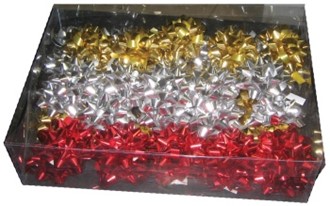 Rosetter metallic 3 ass. farger