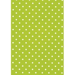 Gavepapir 57cm Dots Lime 154m