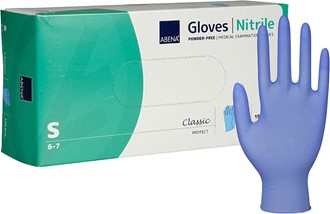 Hanske NITRIL S Blå Abena (150)