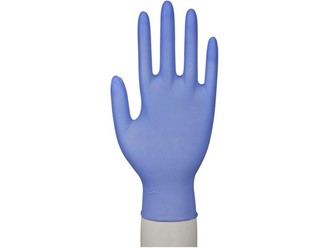 Hanske NITRIL L Lyseblå Abena (200)