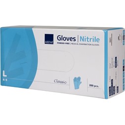 Hanske NITRIL L blå Abena (200) 290498