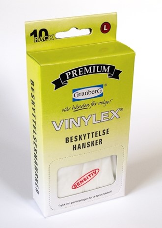 Hanske vinyl pudderfri M (10)