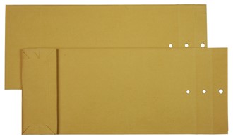Prøvepose 100x235x40mm 105g brun (250)