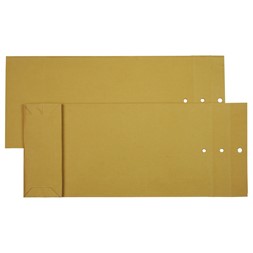 Prøvepose 100x235x40mm 105g brun (250)