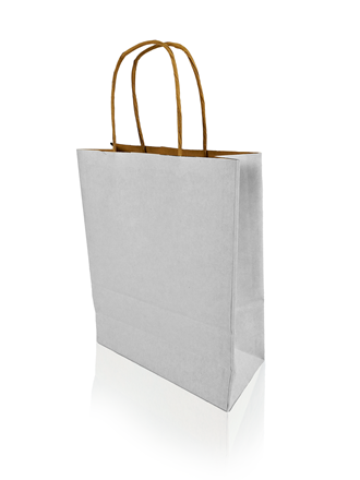 Bærepose papir 185x80x240 Hvit (250)