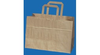 Bærepose papir 17L Brun (250)