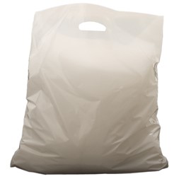 Bærepose plast 45x45x4cm 40my hvit (500)