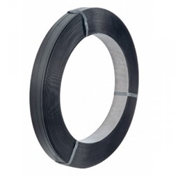 Stålbånd 13x0,5 enkel spole sort lakkert