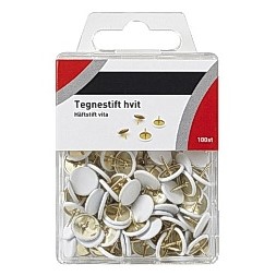 Tegnestift hvit (100)
