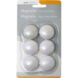 Magnet 30mm hvit (6)