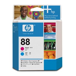 Skrivehode HP C9382A 88 rød og blå