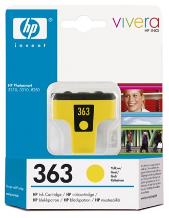 Blekk HP C8773EE serie 363 gul