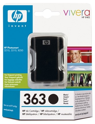Blekk HP C8721EE serie 363 sort